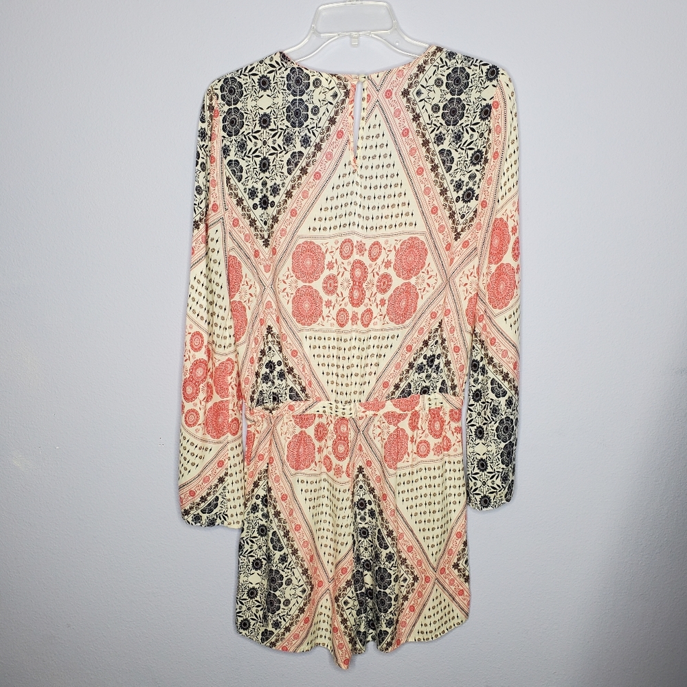 Roxy Paisley Printed Midnight Clear Boho Romper - Picture 6 of 11